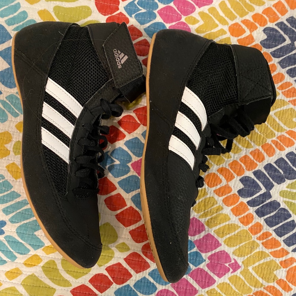 Black Adidas HVC Wrestling shoe